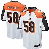 Nike Men & Women & Youth Bengals #58 Rey Maualuga White Team Color Game Jersey